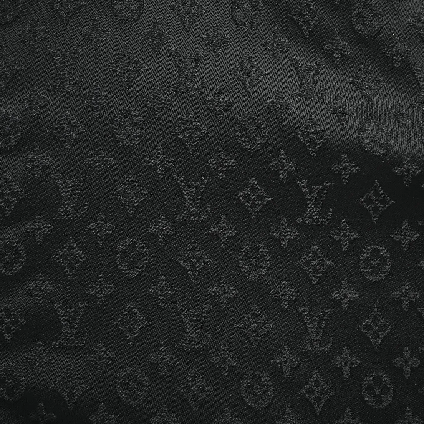 Louis Vuitton/Louis Vuitton old flower dark pattern jacquard mulberry silk shirt